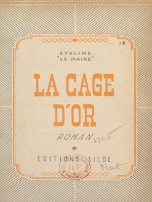 cover image of La cage d'or